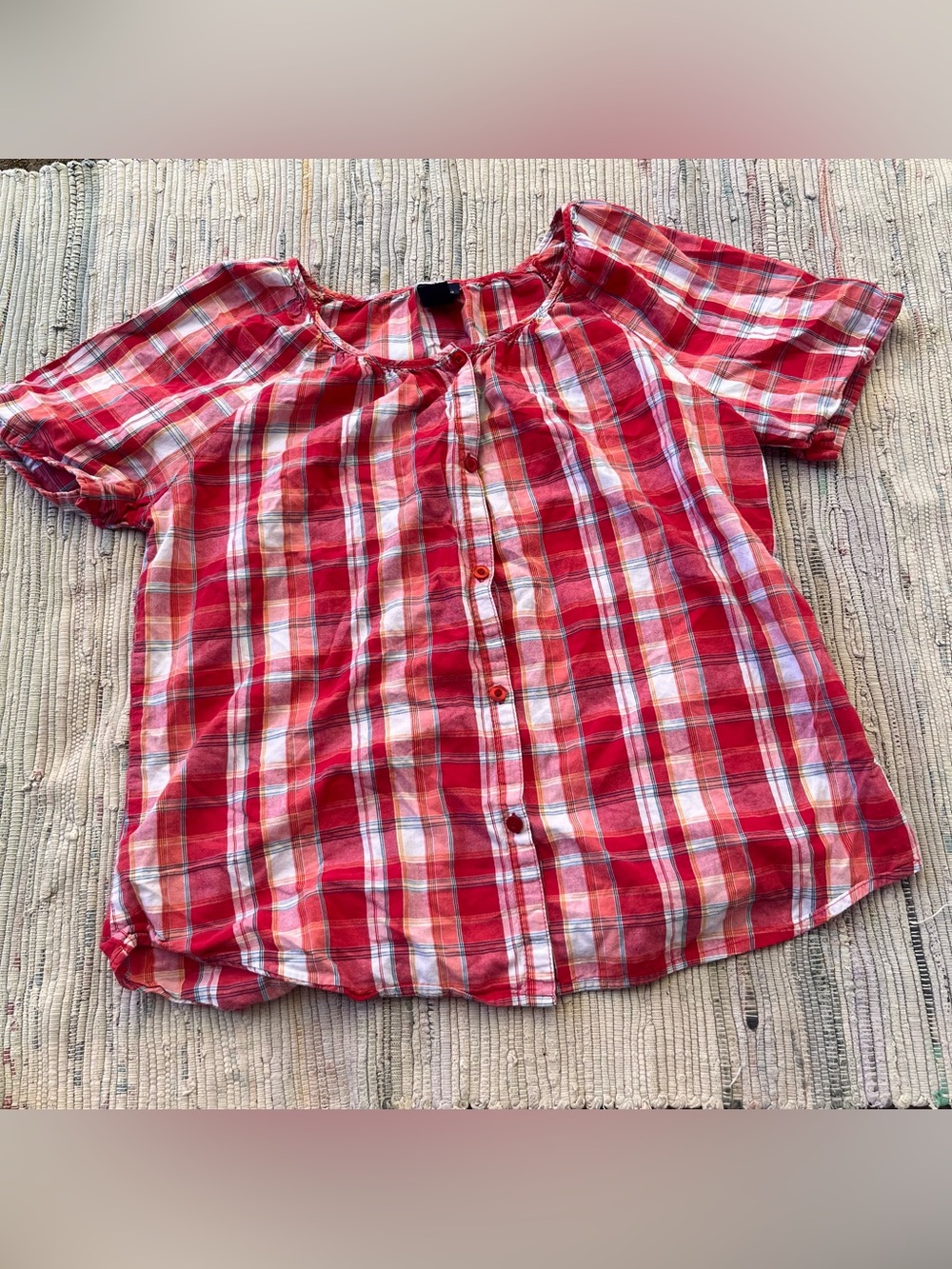 Vintage 100% cotton Button Up Large